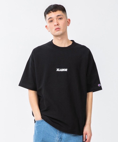 XLARGE（エクストララージ）の「XLARGE × CHAMPION REVERSE WEAVE S/S TEE（Tシャツ/カットソー・メンズ・ホワイト/ブラック/ネイビー/ブラウン/ライトパープル・SMALL/MEDIUM/LARGE/X-LARGE）」の3枚目の写真