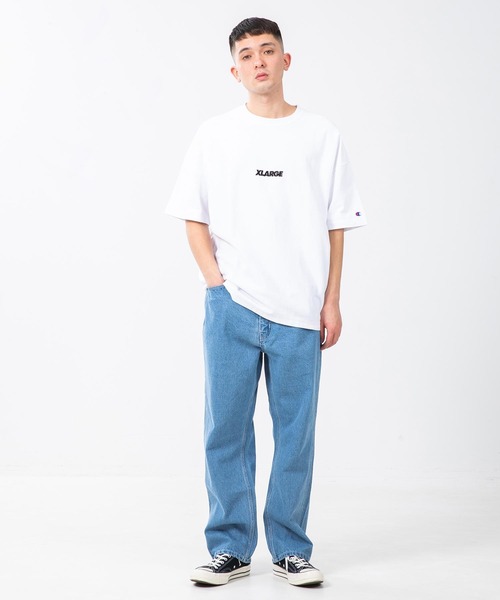 XLARGE（エクストララージ）の「XLARGE × CHAMPION REVERSE WEAVE S/S TEE（Tシャツ/カットソー・メンズ・ホワイト/ブラック/ネイビー/ブラウン/ライトパープル・SMALL/MEDIUM/LARGE/X-LARGE）」の15枚目の写真