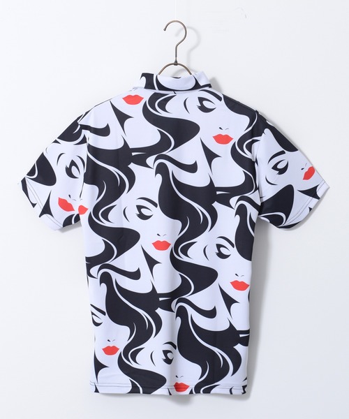 Loudmouth(ラウドマウス)の「LOUDMOUTH/ラウドマウス ゴルフウェア ブランド ロゴ刺繍 総柄 吸汗速乾 UVカット 半袖 ポロシャツ(ポロシャツ・メンズ・ホワイト×ブラック/ブルー系その他2・LL/M/XL/XXL/L)」の22枚目の写真