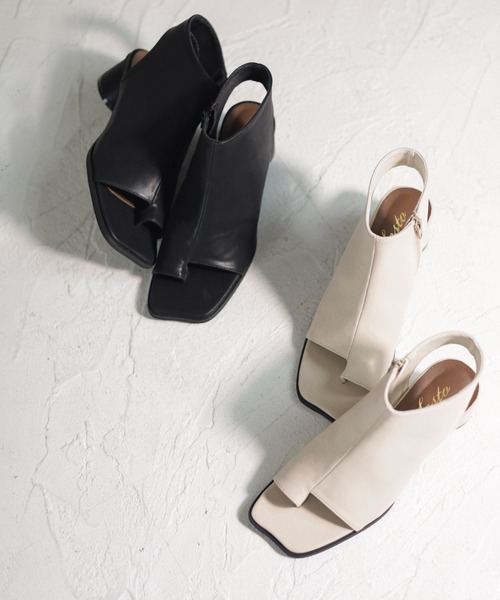 SESTO（セスト）の「トゥリングブーツサンダル（サンダル・レディース・ブラック/アイボリー・LL/3L/S/M/L）」の7枚目の写真