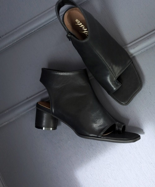 SESTO（セスト）の「トゥリングブーツサンダル（サンダル・レディース・ブラック/アイボリー・LL/3L/S/M/L）」の10枚目の写真