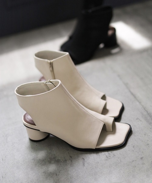 SESTO（セスト）の「トゥリングブーツサンダル（サンダル・レディース・ブラック/アイボリー・LL/3L/S/M/L）」の11枚目の写真