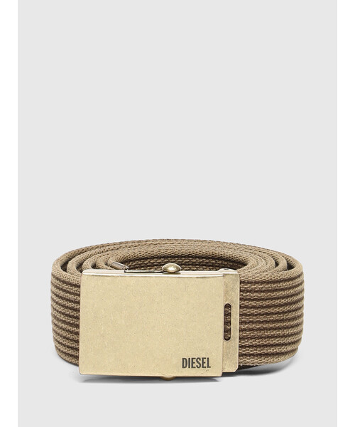 DIESEL(ディーゼル)の「メンズ ウェビング GIベルト(ベルト・メンズ・カーキ/ブラウン/ライトグレー/ネイビー・120/105)」の7枚目の写真
