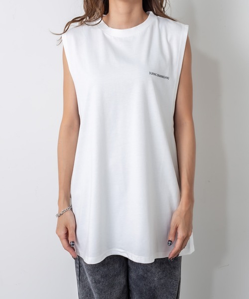 RASVOA（ラスボア）の「リピートロゴタンクトップ（タンクトップ・レディース・ブラック/オフホワイト・FREE）」の22枚目の写真