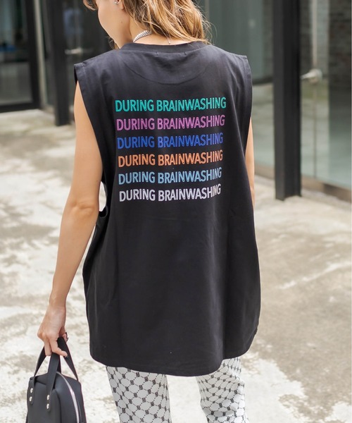 RASVOA（ラスボア）の「リピートロゴタンクトップ（タンクトップ・レディース・ブラック/オフホワイト・FREE）」の16枚目の写真