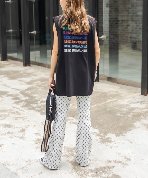 RASVOA（ラスボア）の「リピートロゴタンクトップ（タンクトップ・レディース・ブラック/オフホワイト・FREE）」の21枚目の写真