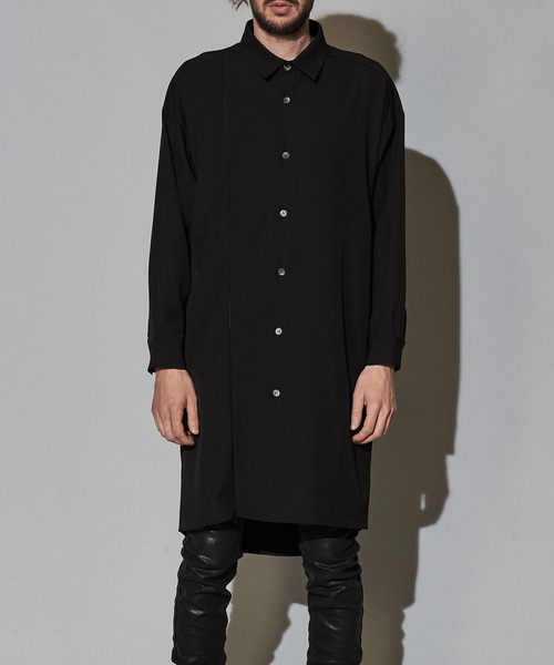 NO ID.（ノーアイディ）の「【NO ID.】Asymmetry Zip Long Shirt / アシンメトリー ジップ ロング シャツ（シャツ/ブラウス・メンズ・ブルー系その他/カーキ/ブラック/オレンジ・ONE SIZE）」の8枚目の写真