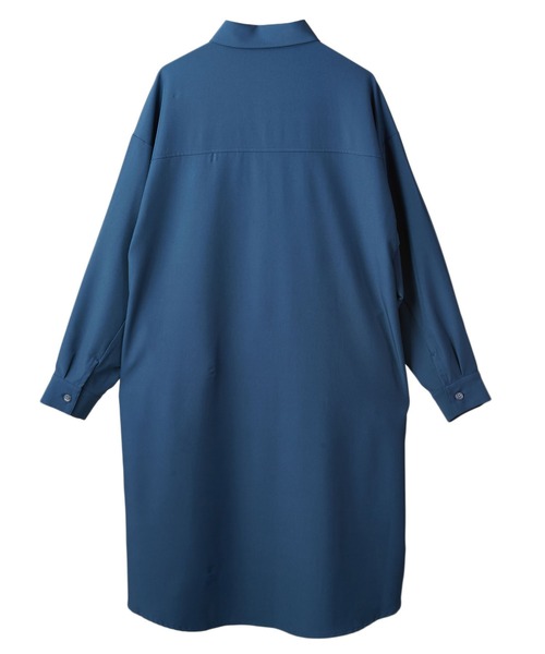 NO ID.（ノーアイディ）の「【NO ID.】Asymmetry Zip Long Shirt / アシンメトリー ジップ ロング シャツ（シャツ/ブラウス・メンズ・ブルー系その他/カーキ/ブラック/オレンジ・ONE SIZE）」の10枚目の写真