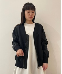 IJIIT&Co. | IJIIT&Co. (イジットアンドコー)  別注ノーカラーMA1ジャケット/ 5213J35030(MA-1)