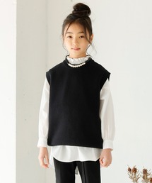 コットンニット クルーネックベスト COTTON KNIT VEST