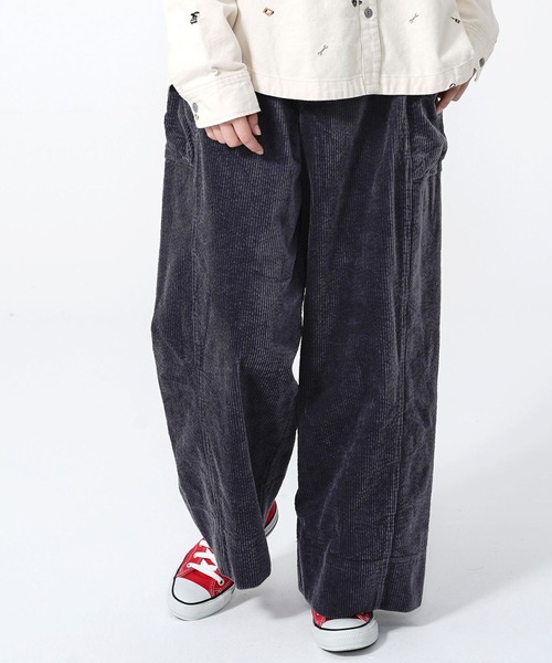 KRIFF MAYER Lady's Collection(クリフメイヤーレディースコレクション)の「コーデュロイギャザーパンツ(その他パンツ・レディース・ブラウン/ナチュラル/カラフル/チャコール・MEDIUM/LARGE)」の2枚目の写真