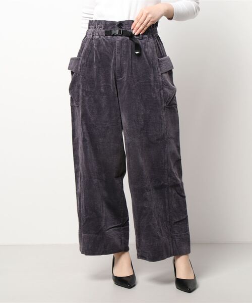 KRIFF MAYER Lady's Collection(クリフメイヤーレディースコレクション)の「コーデュロイギャザーパンツ(その他パンツ・レディース・ブラウン/ナチュラル/カラフル/チャコール・MEDIUM/LARGE)」の17枚目の写真