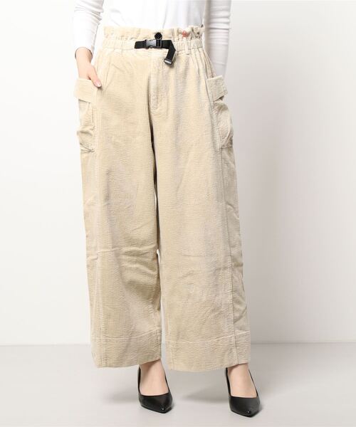 KRIFF MAYER Lady's Collection(クリフメイヤーレディースコレクション)の「コーデュロイギャザーパンツ(その他パンツ・レディース・ブラウン/ナチュラル/カラフル/チャコール・MEDIUM/LARGE)」の18枚目の写真