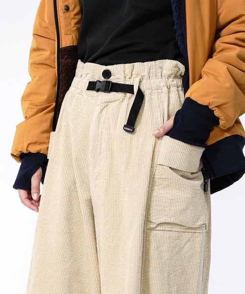 KRIFF MAYER Lady's Collection(クリフメイヤーレディースコレクション)の「コーデュロイギャザーパンツ(その他パンツ・レディース・ブラウン/ナチュラル/カラフル/チャコール・MEDIUM/LARGE)」の9枚目の写真