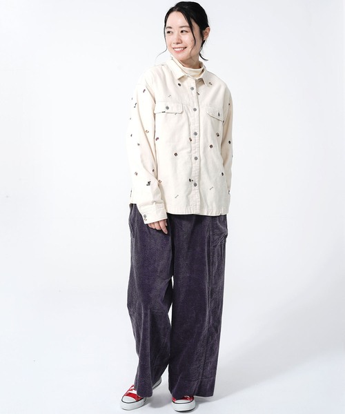 KRIFF MAYER Lady's Collection(クリフメイヤーレディースコレクション)の「コーデュロイギャザーパンツ(その他パンツ・レディース・ブラウン/ナチュラル/カラフル/チャコール・MEDIUM/LARGE)」の10枚目の写真