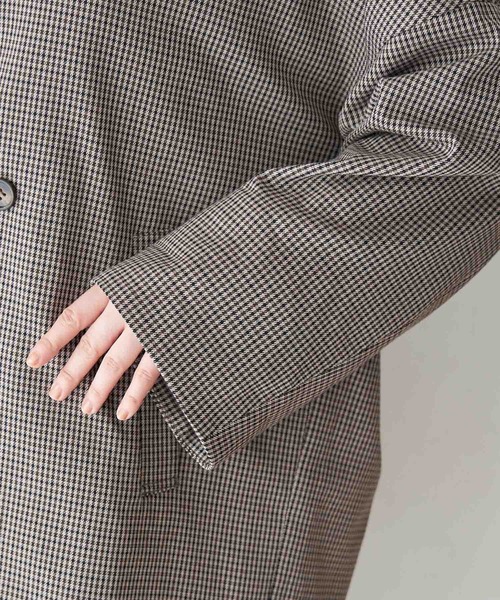 ROPE' PICNIC(ロペピクニック)の「【WEB限定】ガンクラブチェックオーバージャケット(テーラードジャケット・レディース・ダークブラウン・38)」の7枚目の写真