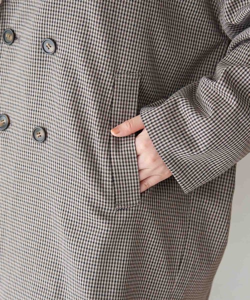 ROPE' PICNIC(ロペピクニック)の「【WEB限定】ガンクラブチェックオーバージャケット(テーラードジャケット・レディース・ダークブラウン・38)」の2枚目の写真