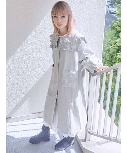 merry jenny(メリージェニー)の「flower lace up ブーツ(ブーツ・レディース・アイボリー/ブラック/ブラウン・MEDIUM/LARGE)」の12枚目の写真