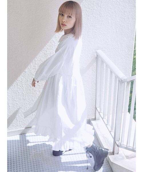 merry jenny(メリージェニー)の「flower lace up ブーツ(ブーツ・レディース・アイボリー/ブラック/ブラウン・MEDIUM/LARGE)」の13枚目の写真