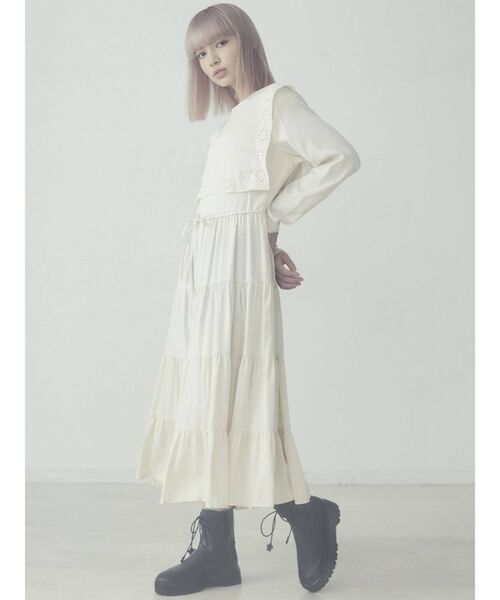 merry jenny(メリージェニー)の「flower lace up ブーツ(ブーツ・レディース・アイボリー/ブラック/ブラウン・MEDIUM/LARGE)」の17枚目の写真