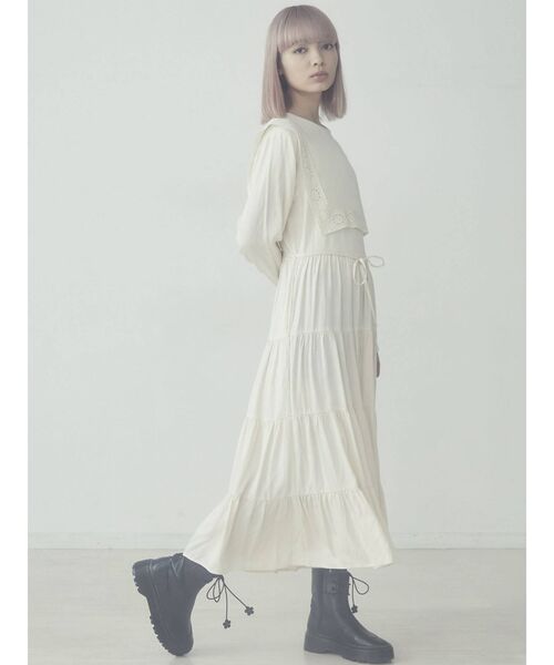 merry jenny(メリージェニー)の「flower lace up ブーツ(ブーツ・レディース・アイボリー/ブラック/ブラウン・MEDIUM/LARGE)」の18枚目の写真