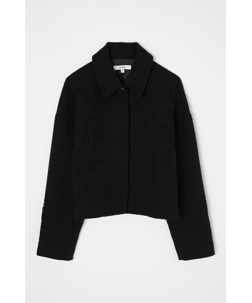 MOUSSY(マウジー)の「CORD EMBROIDERY ジャケット(その他アウター・レディース・アイボリー/ブラック・FREE)」の6枚目の写真