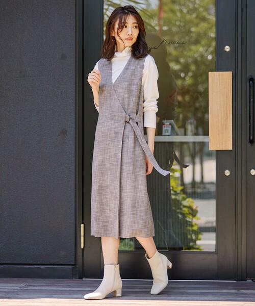 J.PRESS(ジェイプレス)の「【WEB限定カラーあり】ショートブーツ(ブーツ・レディース・アイボリー系/ダークブラウン系/ブラック系・24.5/23.5)」の6枚目の写真