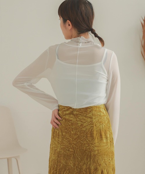 SENSE OF PLACE by URBAN RESEARCH（センスオブプレイスバイアーバンリサーチ）の「シアータートルアンサンブル（Tシャツ/カットソー・レディース・オフホワイト/ラベンダー・ONE）」の4枚目の写真