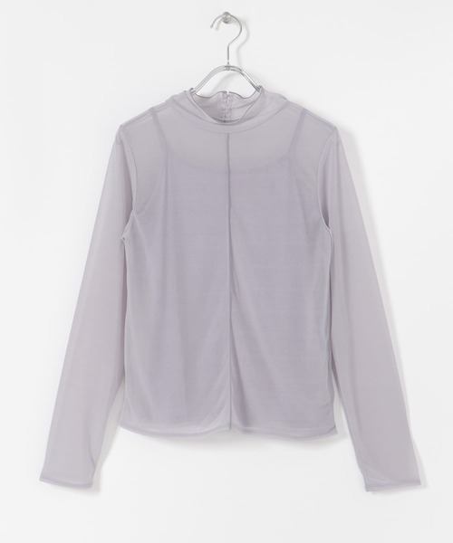 SENSE OF PLACE by URBAN RESEARCH（センスオブプレイスバイアーバンリサーチ）の「シアータートルアンサンブル（Tシャツ/カットソー・レディース・オフホワイト/ラベンダー・ONE）」の16枚目の写真