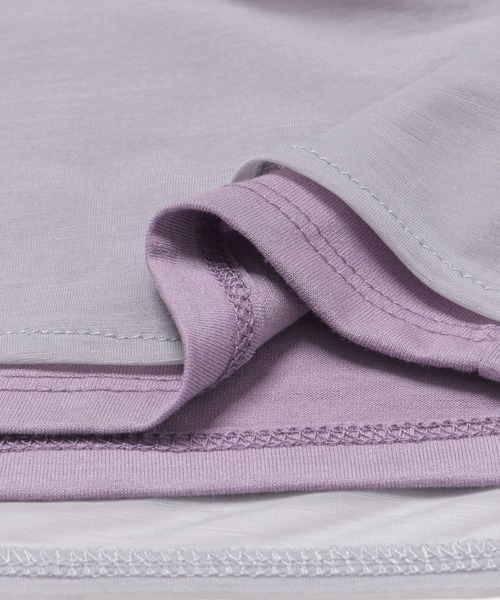 SENSE OF PLACE by URBAN RESEARCH（センスオブプレイスバイアーバンリサーチ）の「シアータートルアンサンブル（Tシャツ/カットソー・レディース・オフホワイト/ラベンダー・ONE）」の20枚目の写真