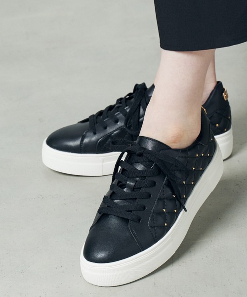 Lucida（ルシーダ）の「Hamal/スタッズキルティングローテクスニーカー（スニーカー・レディース・ホワイト/ブラック/ベージュ/その他・38/39/35/36/37）」の13枚目の写真