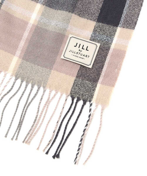JILL by JILL STUART（ジルバイジルスチュアート）の「チェックストール（ストール/ショール・レディース・ホワイト/ベージュ/レッド系その他/スモークピンク/ブラック系その他5/グレー系その他3・FREE）」の15枚目の写真