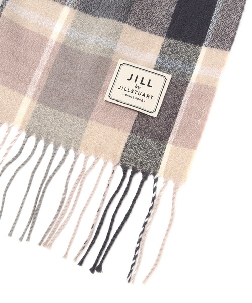 JILL by JILL STUART（ジルバイジルスチュアート）の「チェックストール（ストール/ショール・レディース・ホワイト/ベージュ/レッド系その他/スモークピンク/ブラック系その他5/グレー系その他3・FREE）」の8枚目の写真