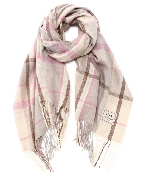 JILL by JILL STUART（ジルバイジルスチュアート）の「チェックストール（ストール/ショール・レディース・ホワイト/ベージュ/レッド系その他/スモークピンク/ブラック系その他5/グレー系その他3・FREE）」の11枚目の写真