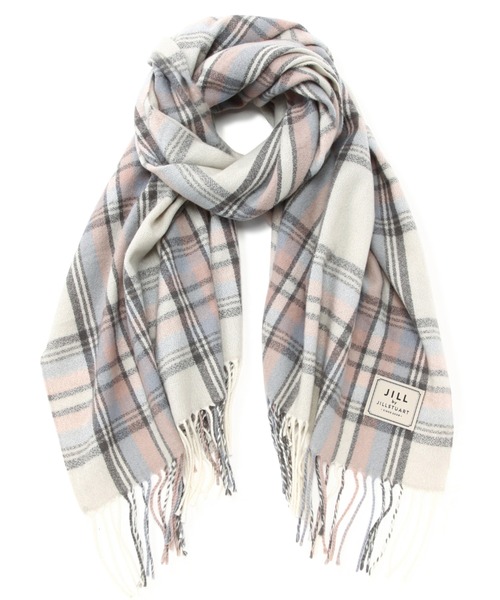 JILL by JILL STUART（ジルバイジルスチュアート）の「チェックストール（ストール/ショール・レディース・ホワイト/ベージュ/レッド系その他/スモークピンク/ブラック系その他5/グレー系その他3・FREE）」の12枚目の写真