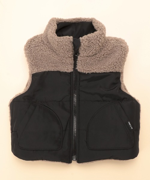 COMME CA ISM（コムサイズム）の「リバーシブル　中わた　ボアベスト(80・90サイズ)（ダウンベスト・キッズ・ベージュ/キャメル・80ｃｍ/90cm）」の18枚目の写真