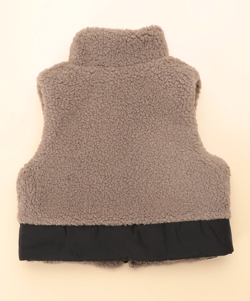 COMME CA ISM（コムサイズム）の「リバーシブル　中わた　ボアベスト(80・90サイズ)（ダウンベスト・キッズ・ベージュ/キャメル・80ｃｍ/90cm）」の17枚目の写真