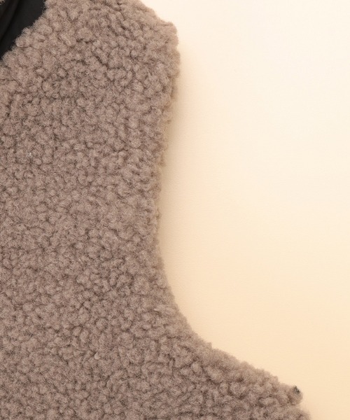 COMME CA ISM（コムサイズム）の「リバーシブル　中わた　ボアベスト(80・90サイズ)（ダウンベスト・キッズ・ベージュ/キャメル・80ｃｍ/90cm）」の15枚目の写真