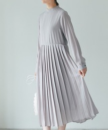 deux amour | プリーツ長袖ワンピース(ワンピース)