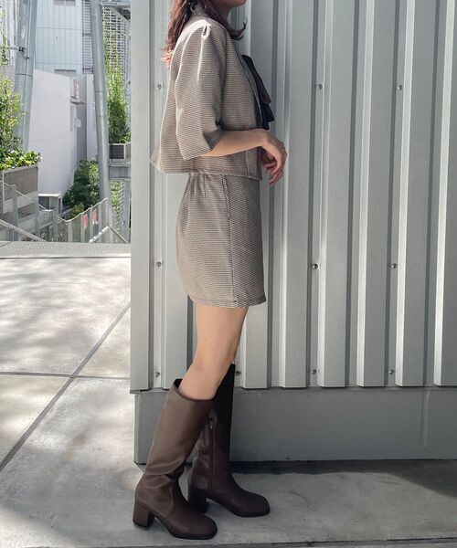 MAJESTIC LEGON(マジェスティックレゴン)の「Ladyハーフスリーブジャケット(シャツ/ブラウス・レディース・ブラウン/ブラック系その他/ブラウン系その他2・MEDIUM)」の20枚目の写真