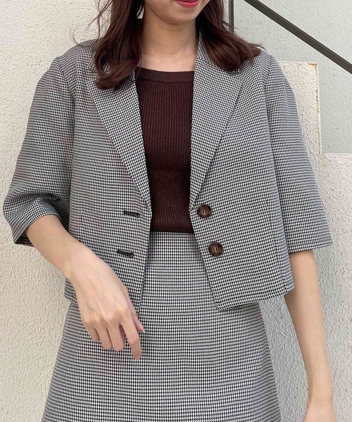 MAJESTIC LEGON(マジェスティックレゴン)の「Ladyハーフスリーブジャケット(シャツ/ブラウス・レディース・ブラウン/ブラック系その他/ブラウン系その他2・MEDIUM)」の21枚目の写真