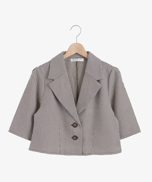 MAJESTIC LEGON(マジェスティックレゴン)の「Ladyハーフスリーブジャケット(シャツ/ブラウス・レディース・ブラウン/ブラック系その他/ブラウン系その他2・MEDIUM)」の18枚目の写真