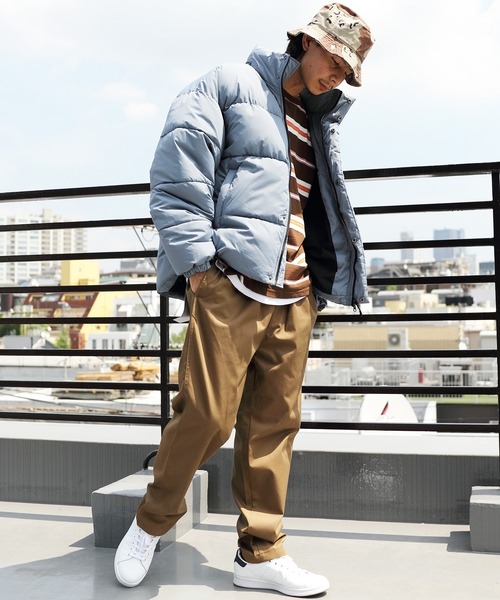 ８(eight)（エイト）の「中綿スタンドブルゾン（ダウンジャケット/コート・メンズ・ブラック/グレー/オフホワイト/ブルー・MEDIUM/LARGE/X-LARGE）」の15枚目の写真