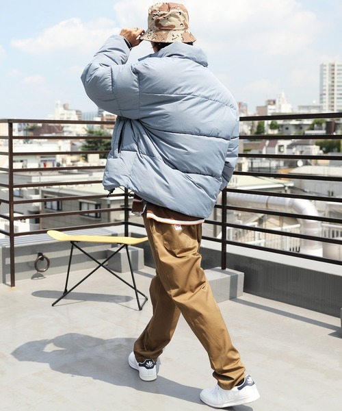 ８(eight)（エイト）の「中綿スタンドブルゾン（ダウンジャケット/コート・メンズ・ブラック/グレー/オフホワイト/ブルー・MEDIUM/LARGE/X-LARGE）」の9枚目の写真