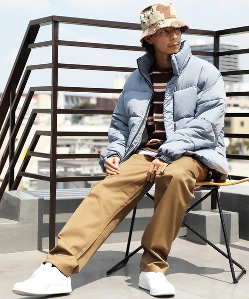 ８(eight)（エイト）の「中綿スタンドブルゾン（ダウンジャケット/コート・メンズ・ブラック/グレー/オフホワイト/ブルー・MEDIUM/LARGE/X-LARGE）」の16枚目の写真