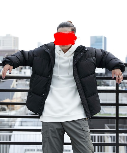 ８(eight)（エイト）の「中綿スタンドブルゾン（ダウンジャケット/コート・メンズ・ブラック/グレー/オフホワイト/ブルー・MEDIUM/LARGE/X-LARGE）」の18枚目の写真