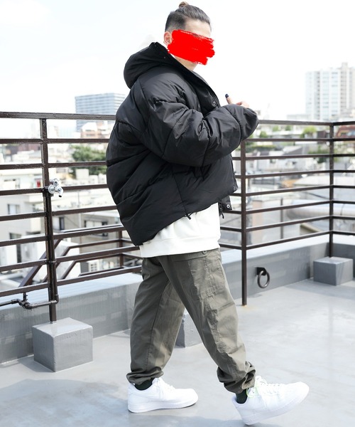 ８(eight)（エイト）の「中綿スタンドブルゾン（ダウンジャケット/コート・メンズ・ブラック/グレー/オフホワイト/ブルー・MEDIUM/LARGE/X-LARGE）」の12枚目の写真