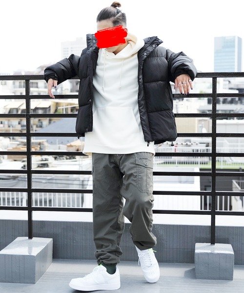 ８(eight)（エイト）の「中綿スタンドブルゾン（ダウンジャケット/コート・メンズ・ブラック/グレー/オフホワイト/ブルー・MEDIUM/LARGE/X-LARGE）」の6枚目の写真