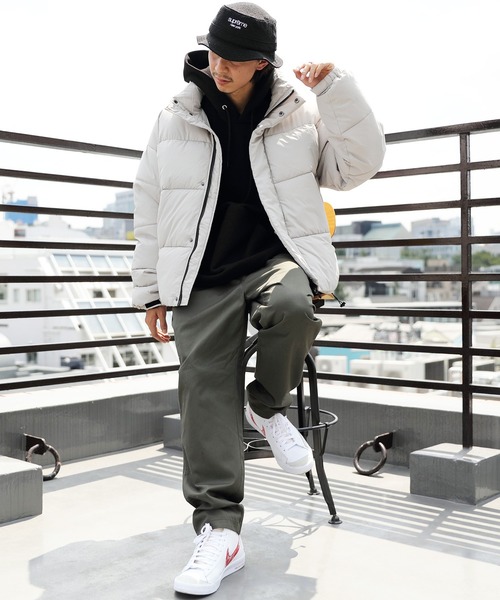 ８(eight)（エイト）の「中綿スタンドブルゾン（ダウンジャケット/コート・メンズ・ブラック/グレー/オフホワイト/ブルー・MEDIUM/LARGE/X-LARGE）」の7枚目の写真