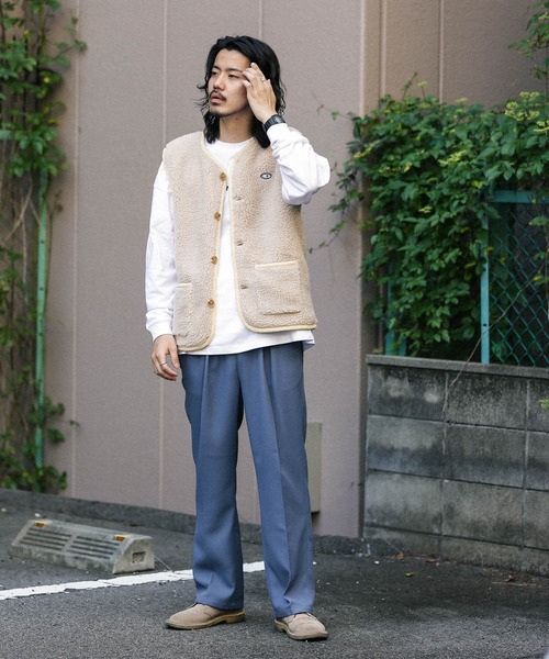 Ocean Pacific（オーシャンパシフィック）の「『別注』Ocean Pacific×Sonny Label　ボアベスト（その他アウター・メンズ・チャコールグレー/ベージュ・MEDIUM/LARGE）」の15枚目の写真